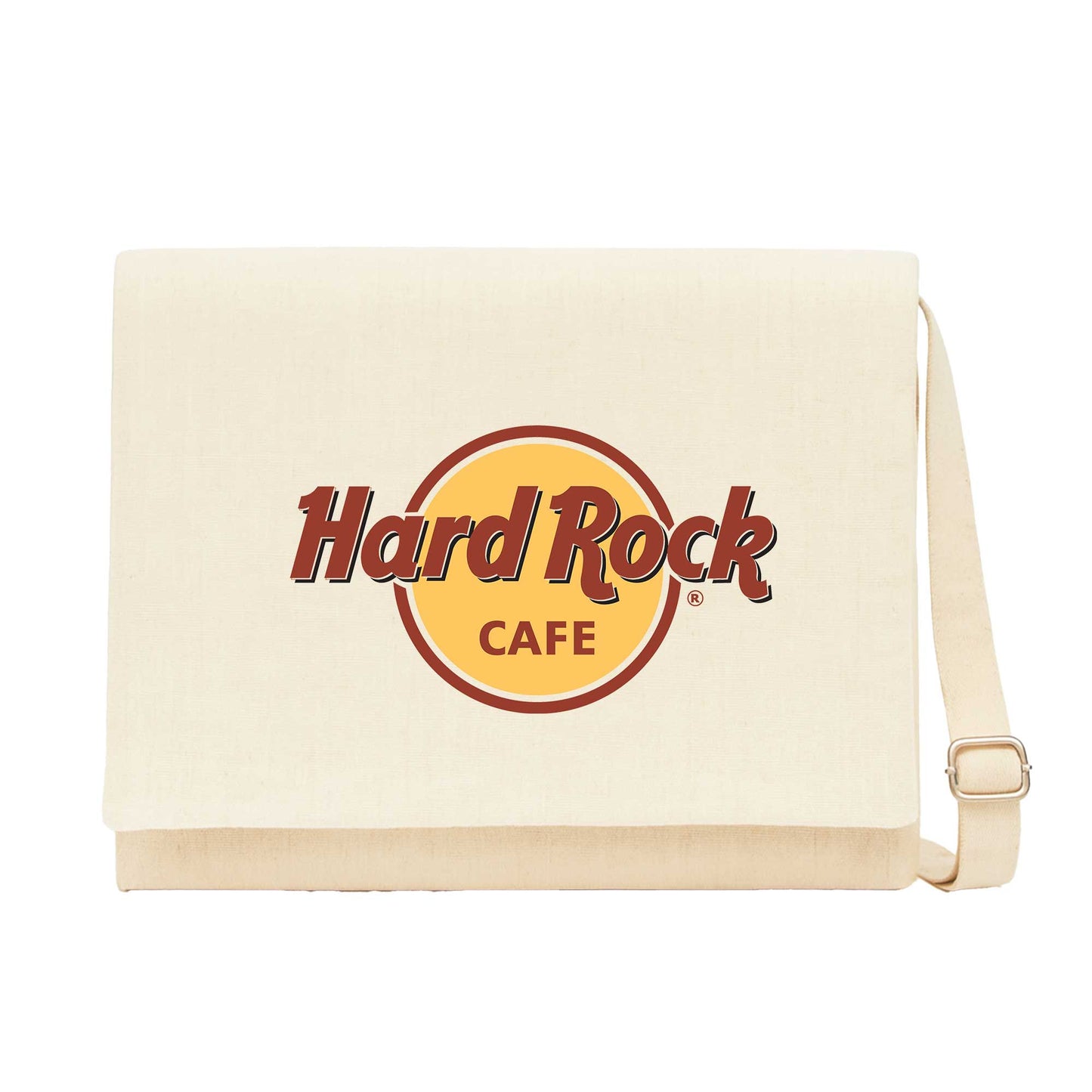 Hard Rock Cafe Krem Kanvas Postacı Çantası