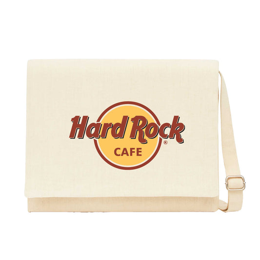Hard Rock Cafe Krem Kanvas Postacı Çantası