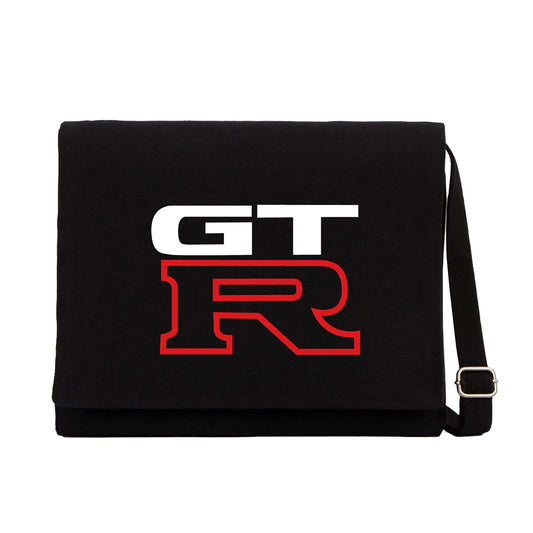 Nissan GTR Logo Siyah Kanvas Postacı Çantası
