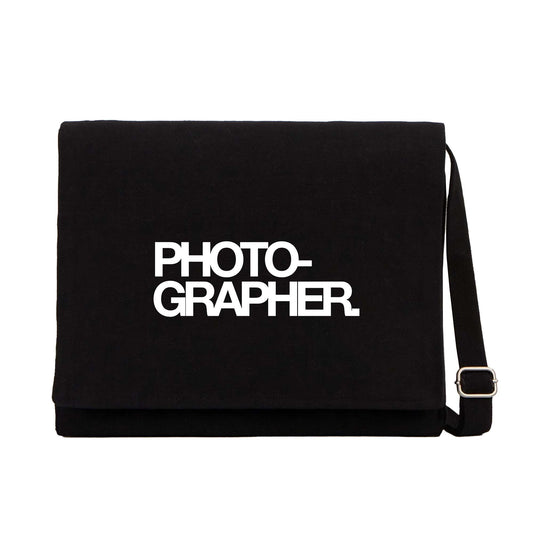 Photohrapher Siyah Kanvas Postacı Çantası