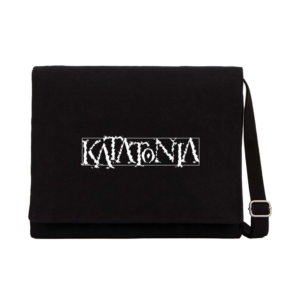 Katatonia Logo Siyah Kanvas Postacı Çantası