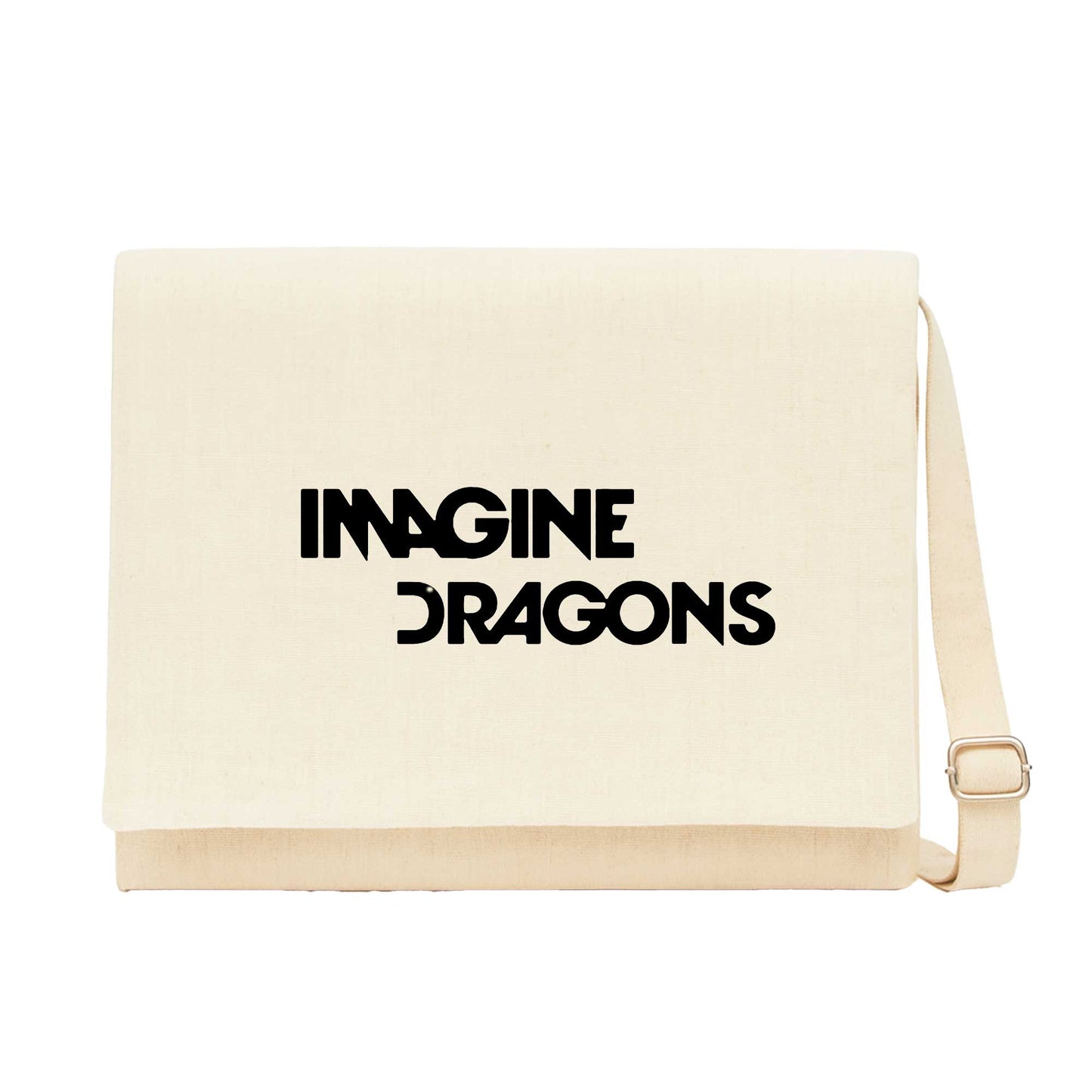 Imagine Dragons Logo Siyah Kanvas Postacı Çantası