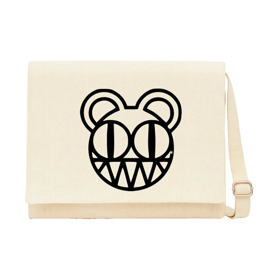 Radiohead Symbol Krem Kanvas Postacı Çantası