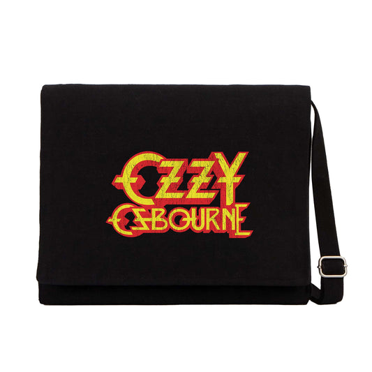 Ozzy Osbourne Siyah Kanvas Postacı Çantası