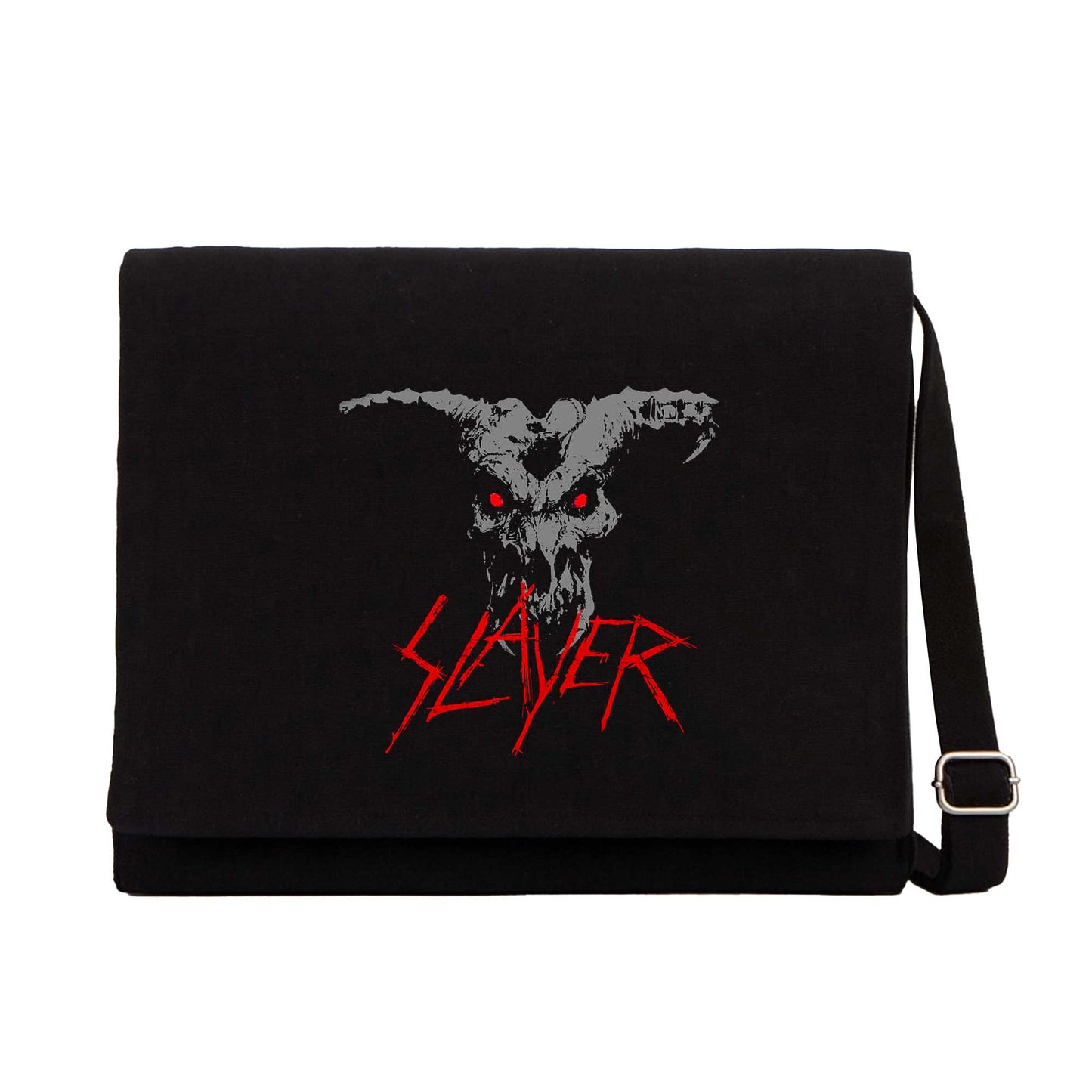Slayer Demon Siyah Kanvas Postacı Çantası