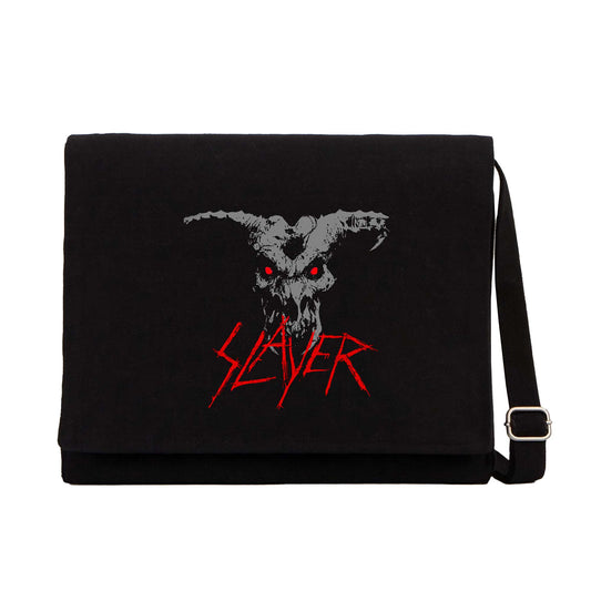Slayer Demon Siyah Kanvas Postacı Çantası