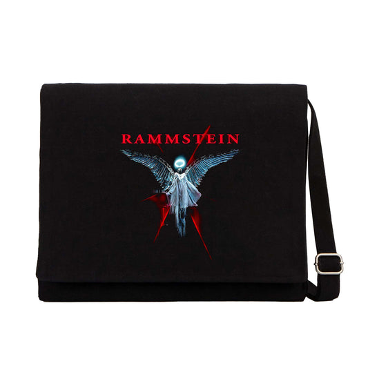 Rammstein Angel Siyah Kanvas Postacı Çantası