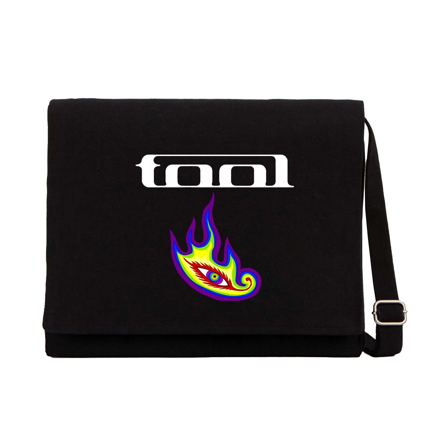 Tool Colors Eye Siyah Kanvas Postacı Çantası