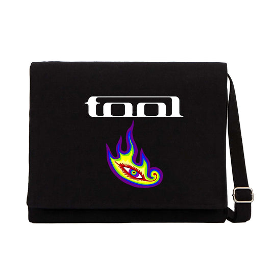 Tool Colors Eye Siyah Kanvas Postacı Çantası