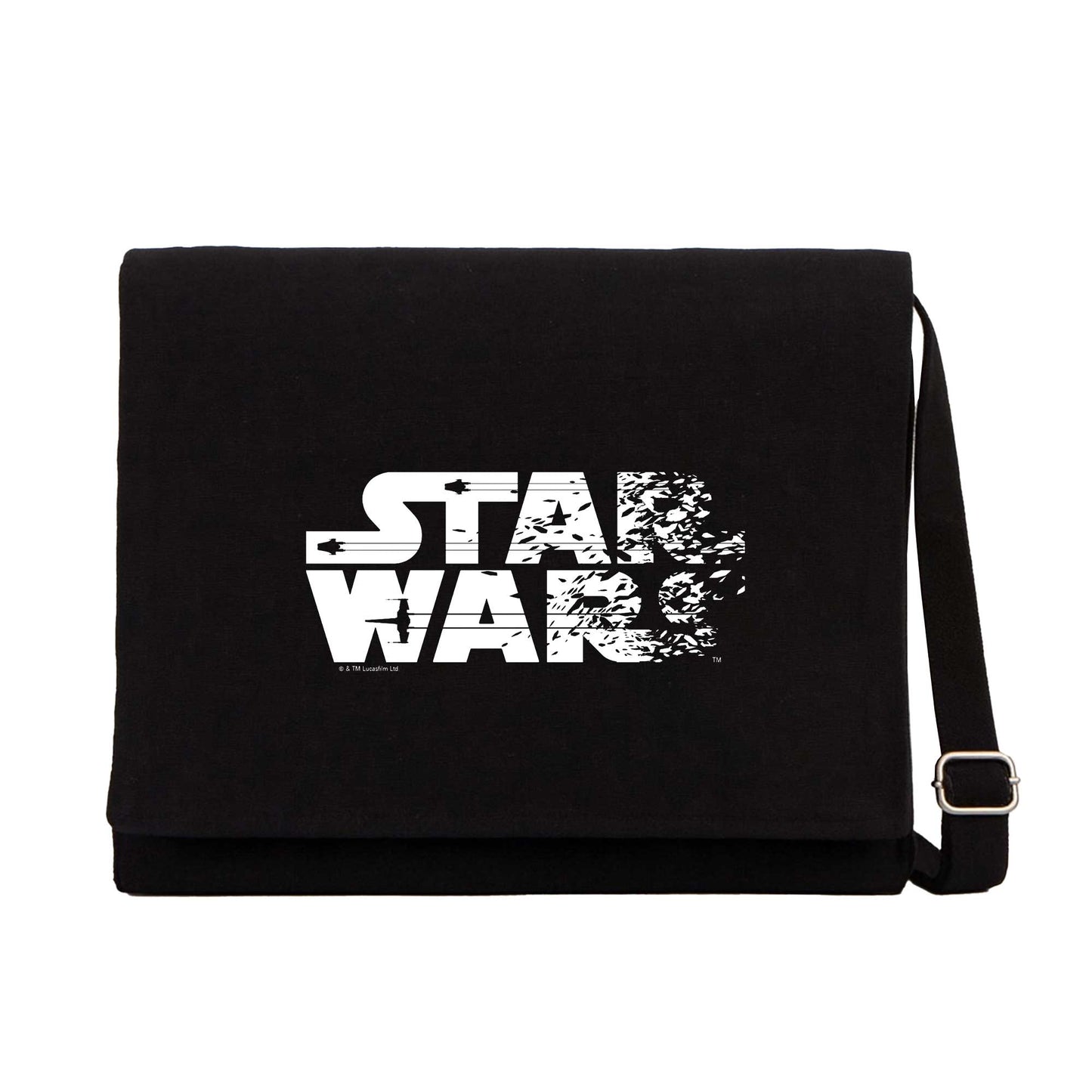 Star Wars Logo Siyah Kanvas Postacı Çantası