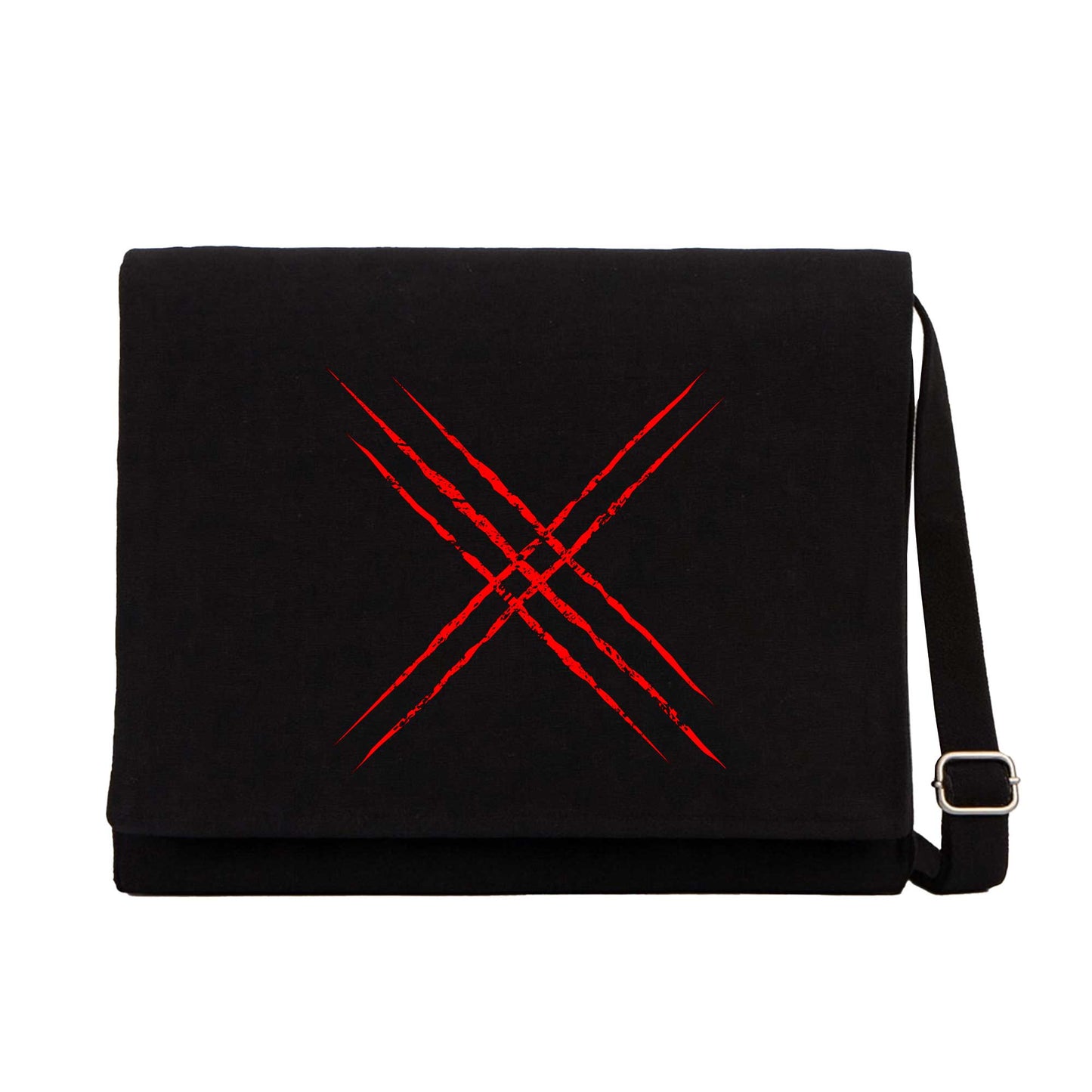 X Men Logo Red Siyah Kanvas Postacı Çantası