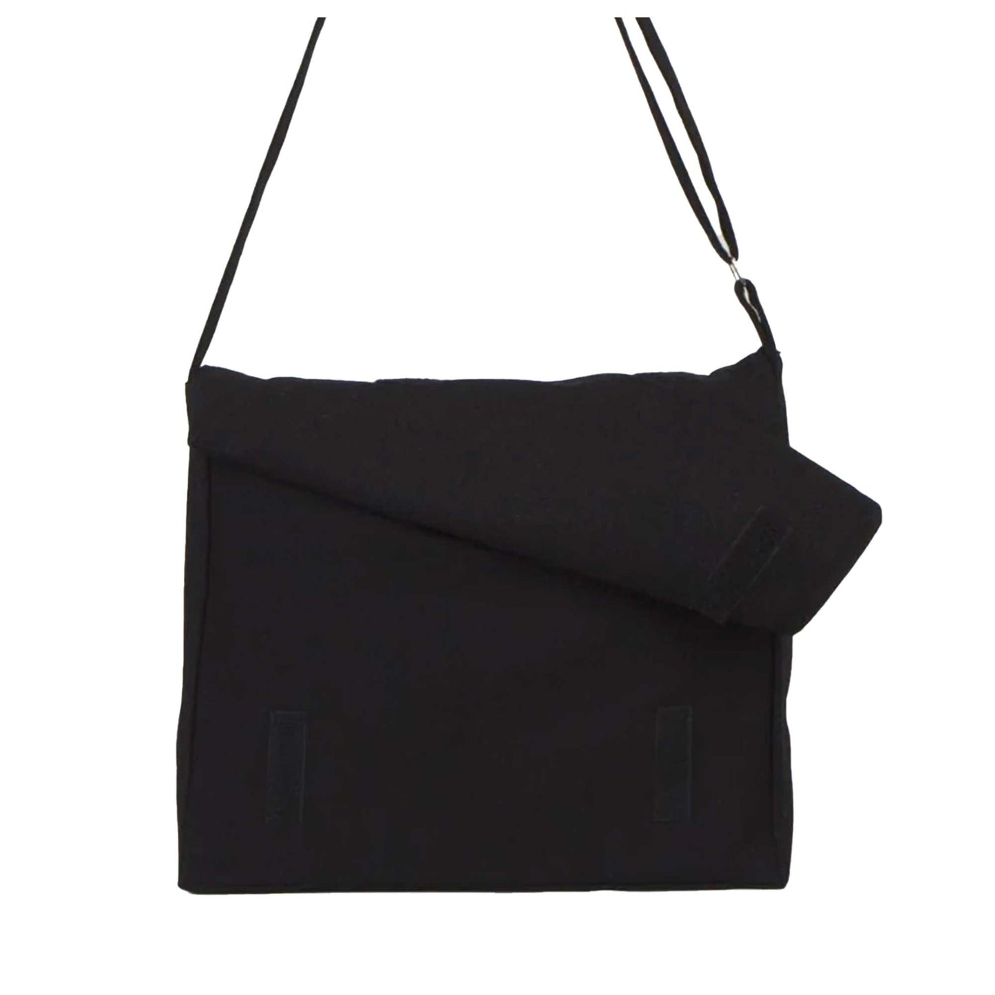 LoVe Siyah Sevgili Çift Postacı Çantası Kanvas