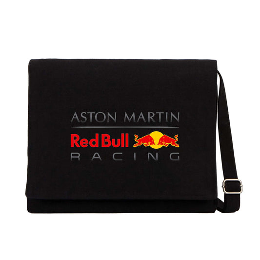 Aston Martin Redbull Racing Siyah Kanvas Postacı Çantası