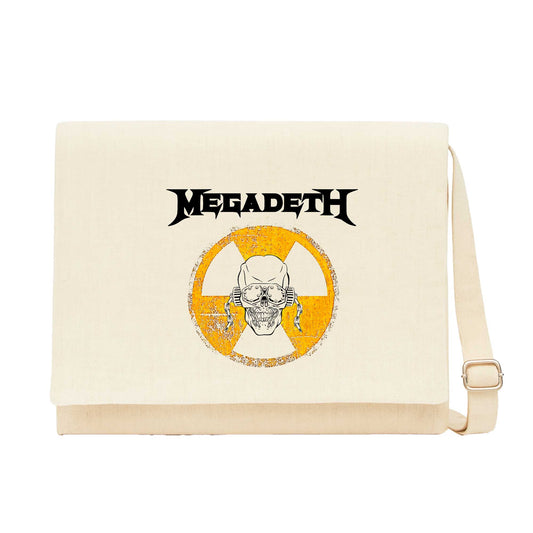 Megadeth Danger Krem Kanvas Postacı Çantası