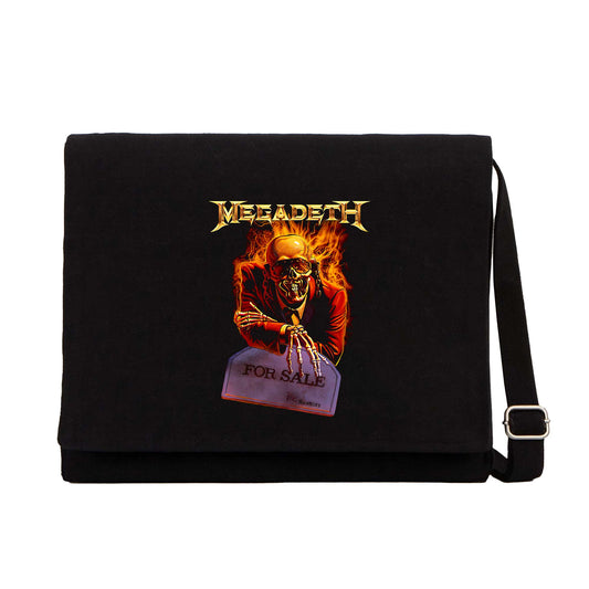 Megadeth H For Sale Siyah Kanvas Postacı Çantası