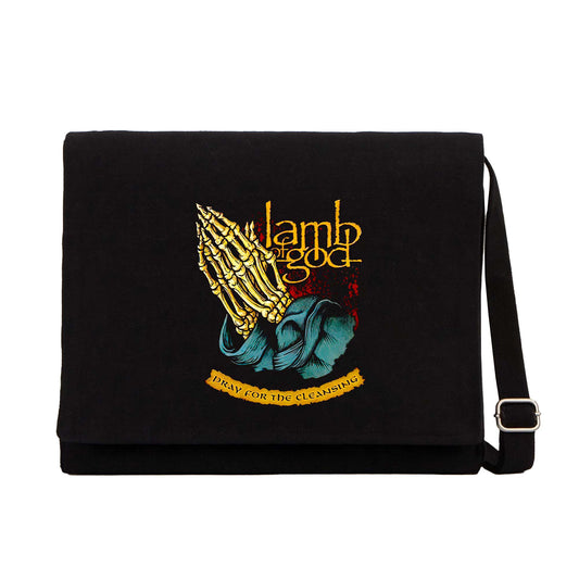 Lamb Of God Dray For The Cleansing Siyah Kanvas Postacı Çantası