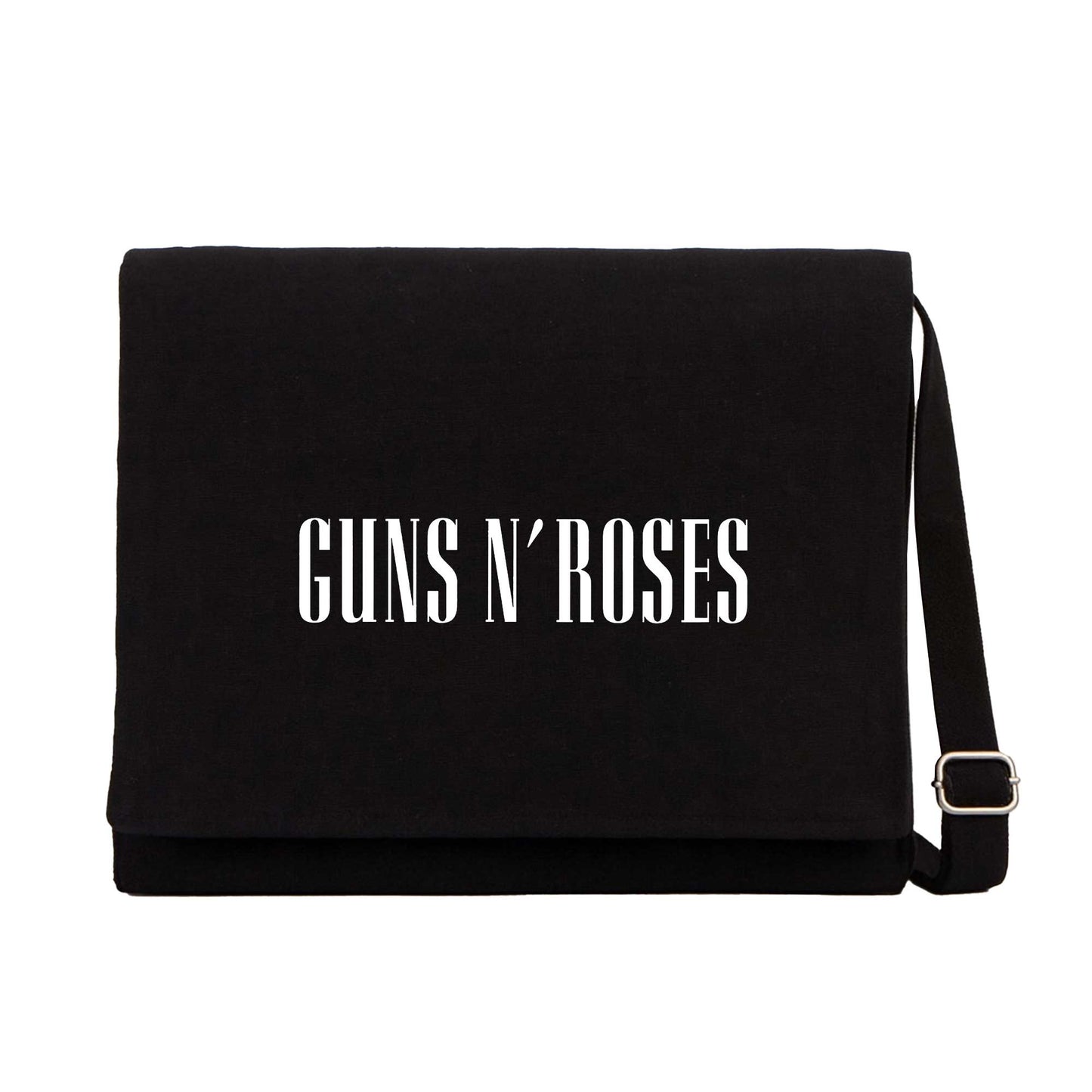 Guns N Roses Logo Siyah Kanvas Postacı Çantası
