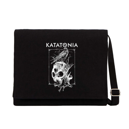 Katatonia Crow Siyah Kanvas Postacı Çantası