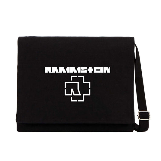 Rammstein Logo 2 Siyah Kanvas Postacı Çantası