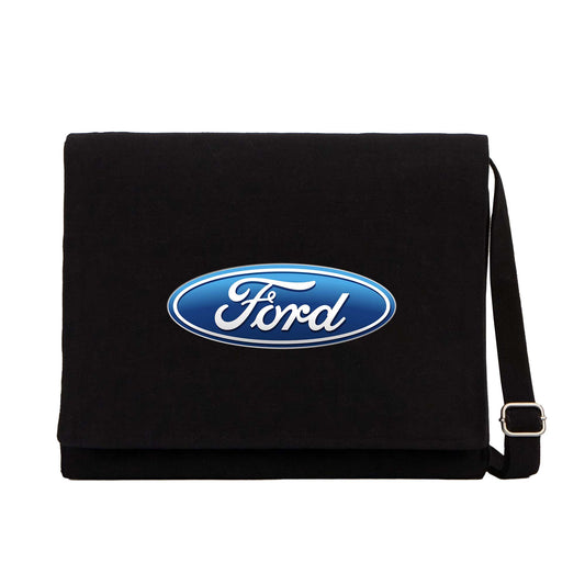 Ford Logo Siyah Kanvas Postacı Çantası