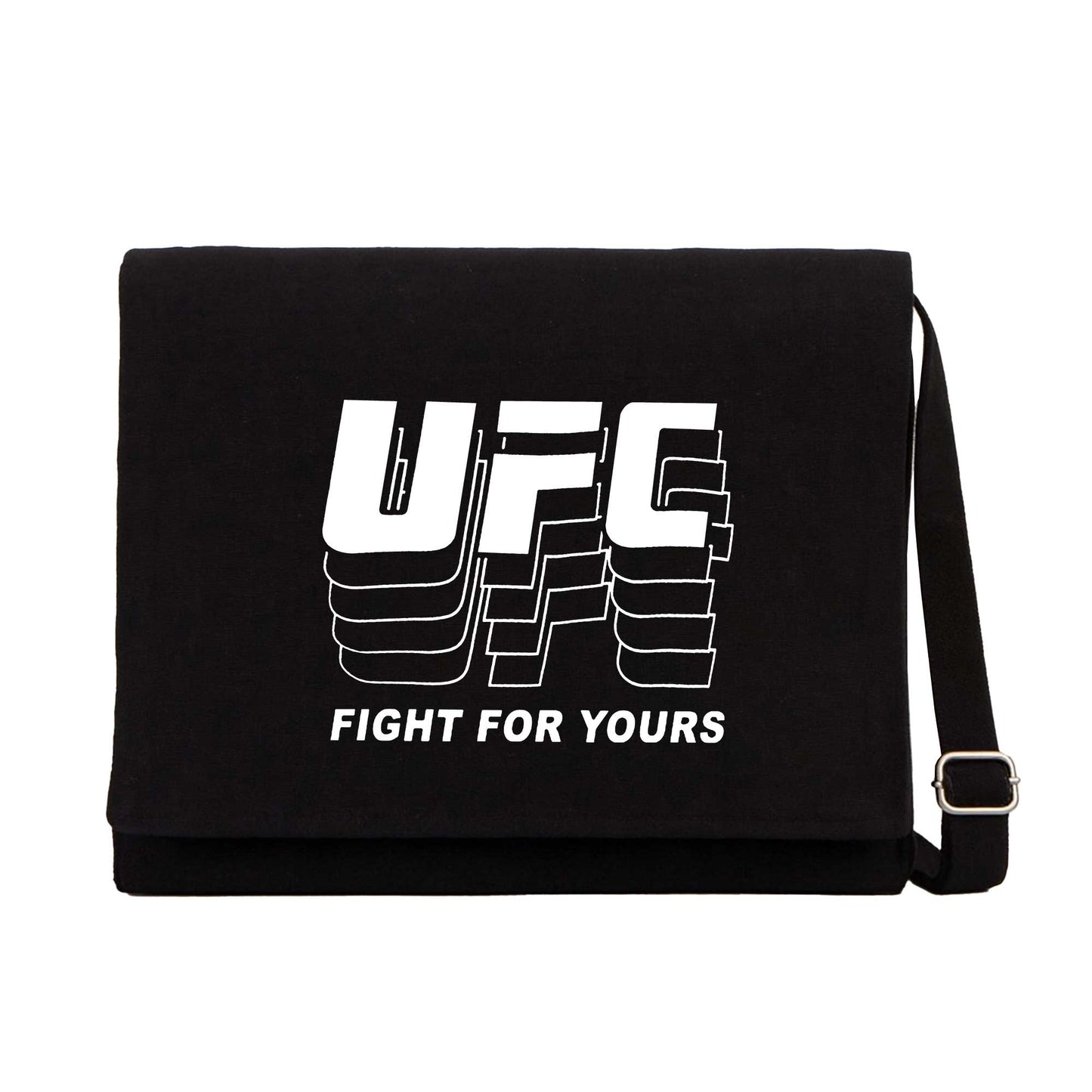 UFC FG Siyah Kanvas Postacı Çantası