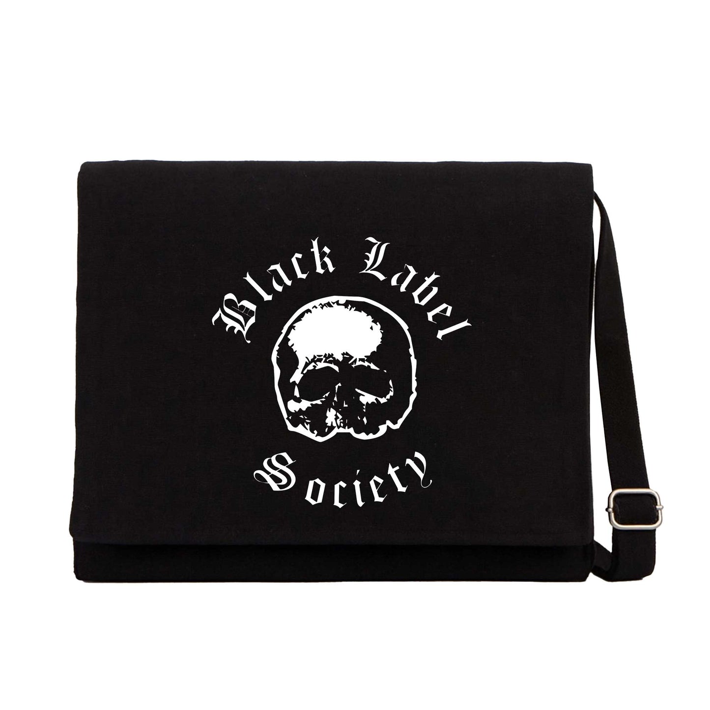 Black Label Society Siyah Kanvas Postacı Çantası