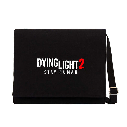 Dying Light Logo Siyah Kanvas Postacı Çantası