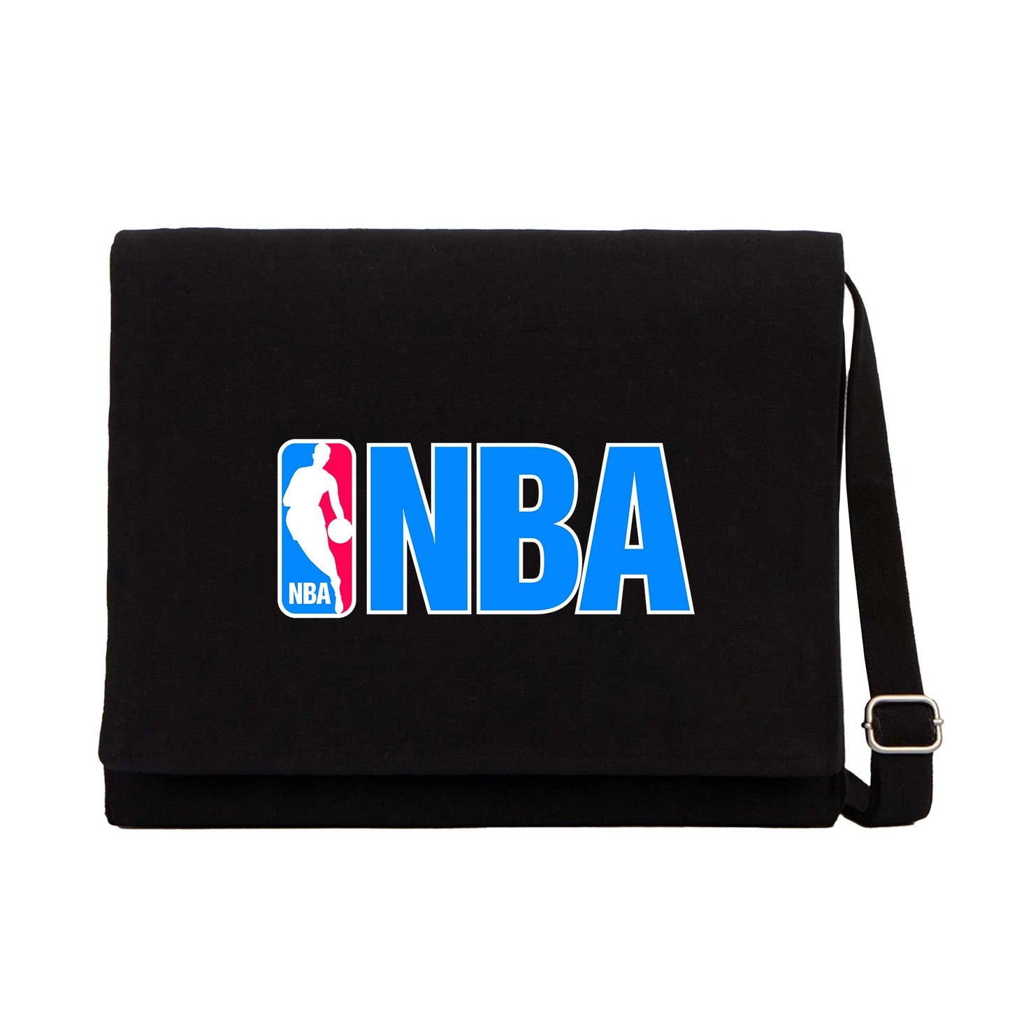 NBA Logo Siyah Kanvas Postacı Çantası