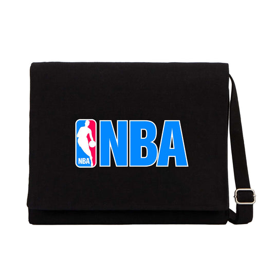 NBA Logo Siyah Kanvas Postacı Çantası