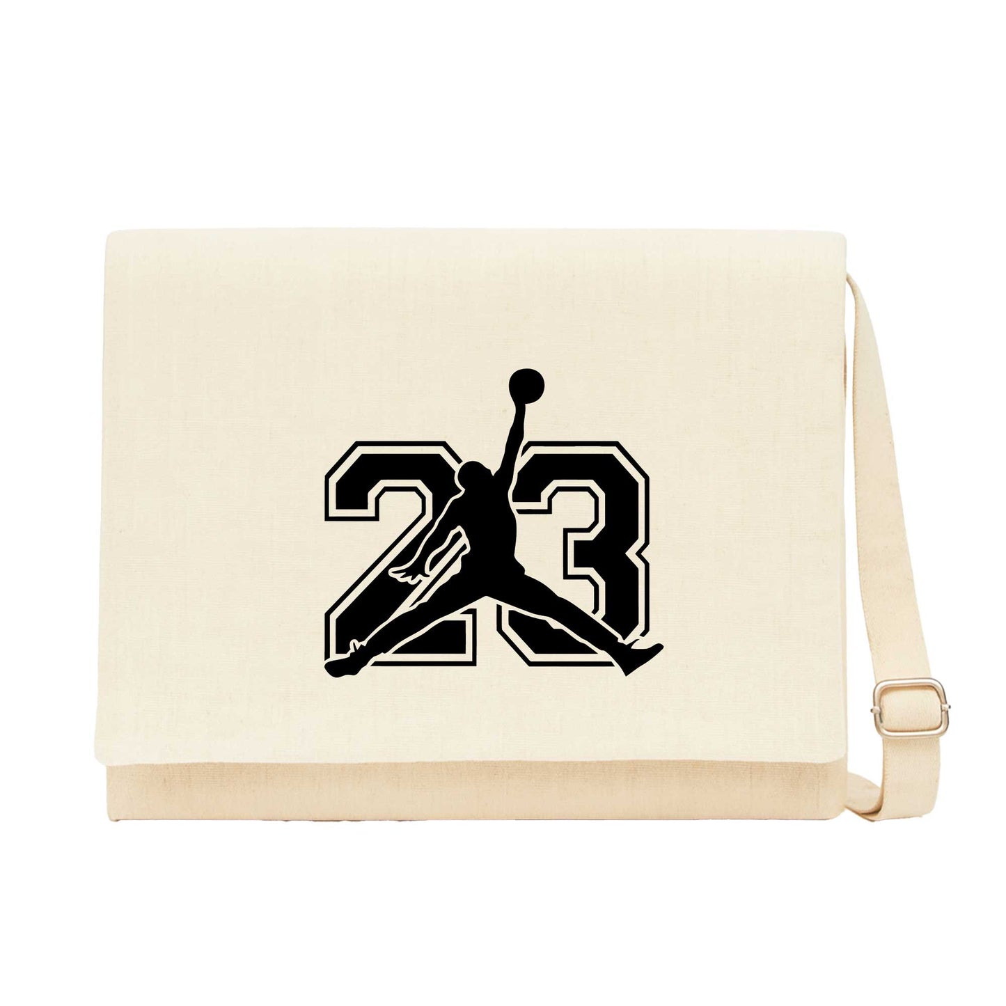 Jordan Black 23 Krem Kanvas Postacı Çantası