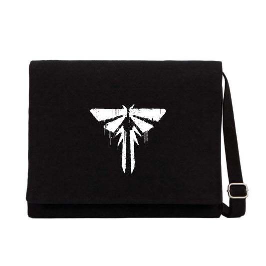 The Last Of Us Logo Siyah Kanvas Postacı Çantası