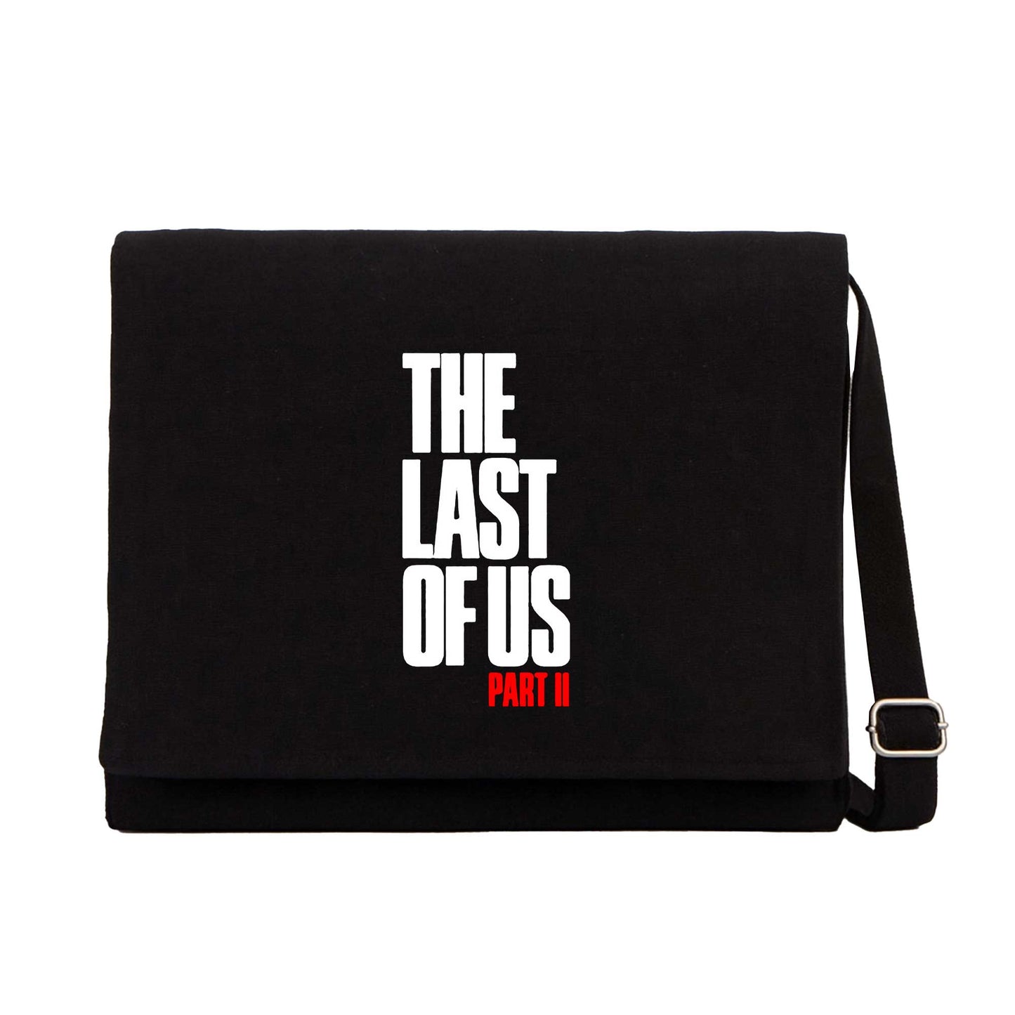 The Last Of Us Part 2 Yazı Siyah Kanvas Postacı Çantası