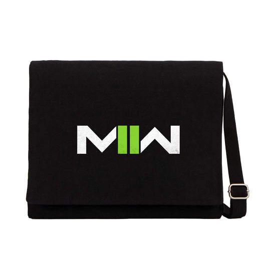 Call Of Duty Modern Warfare II Logo Siyah Kanvas Postacı Çantası