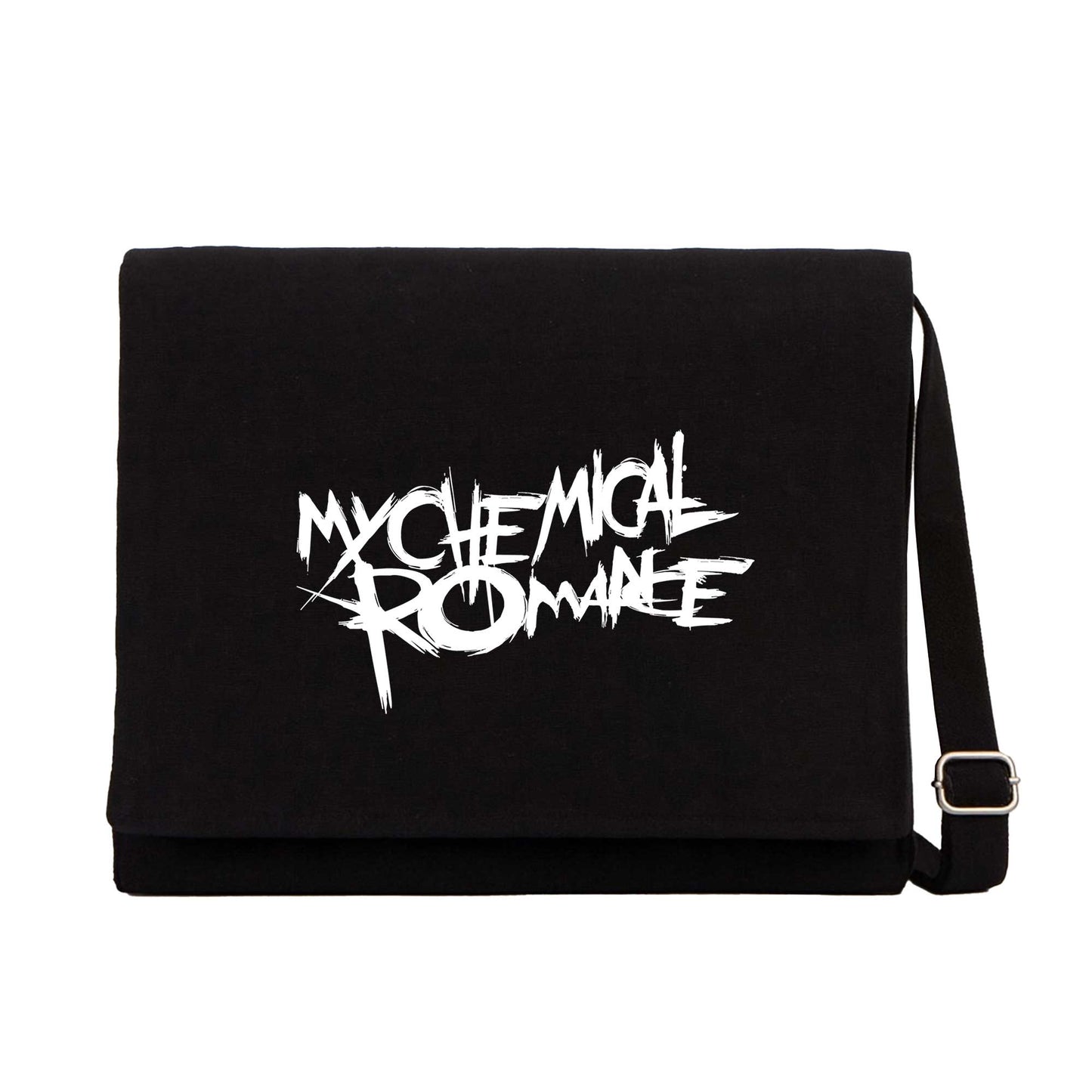My Chemical Romance Logo Siyah Kanvas Postacı Çantası