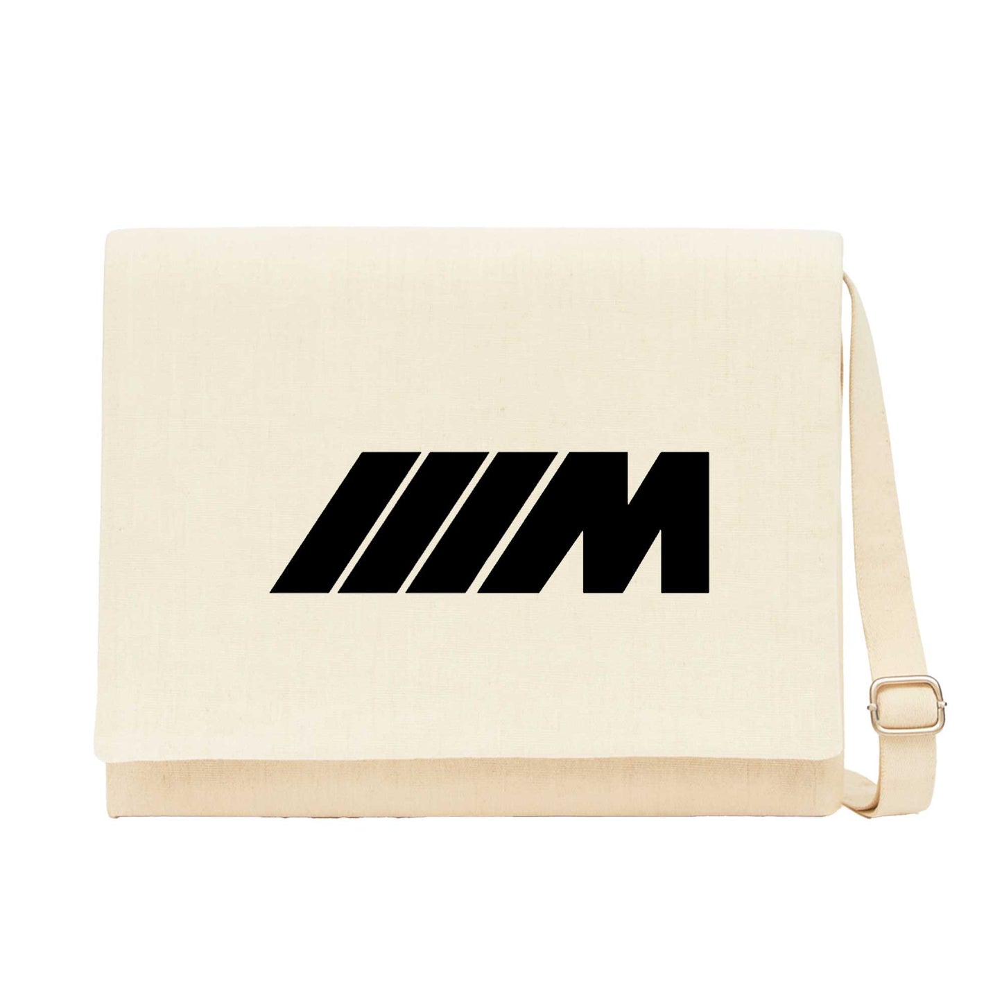 BMW M Power Black Krem Kanvas Postacı Çantası