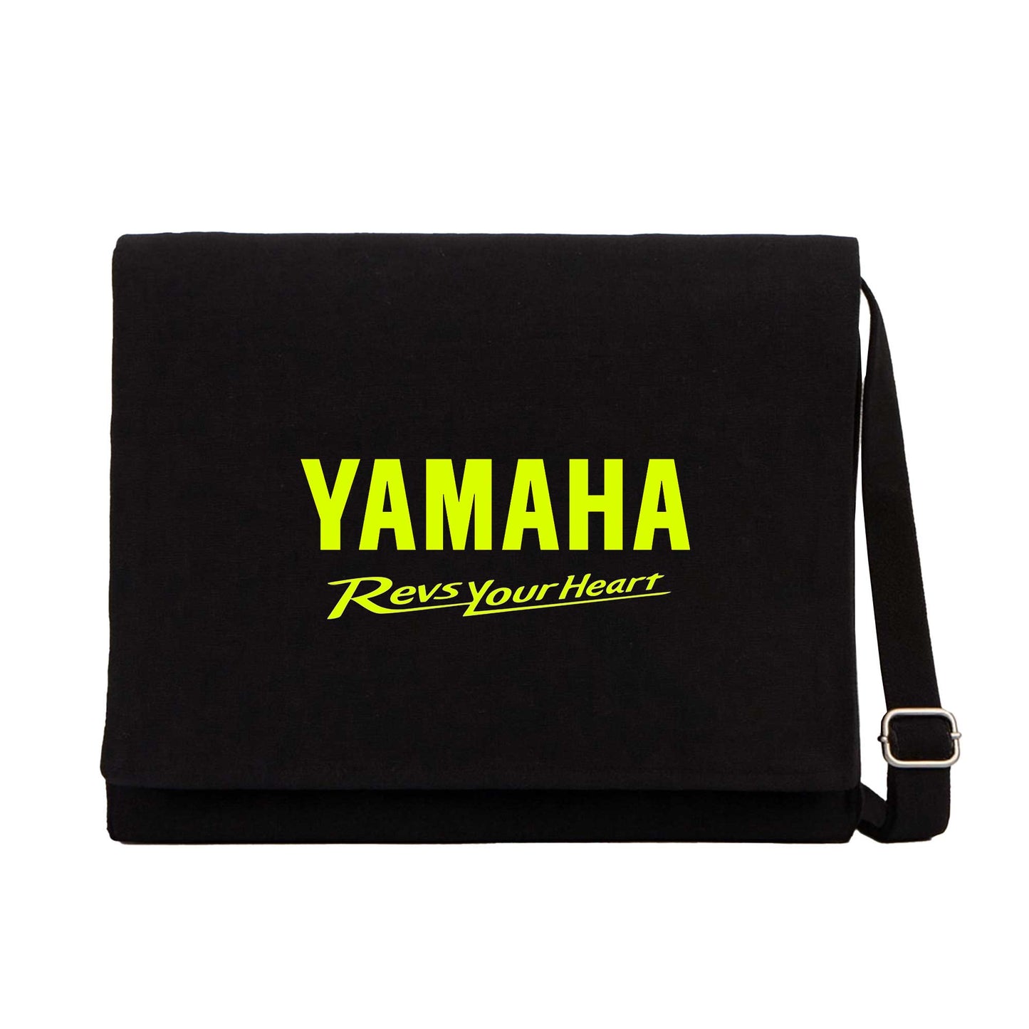 Yamaha Revs Your Heart Siyah Kanvas Postacı Çantası