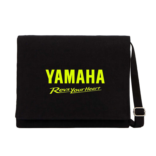 Yamaha Revs Your Heart Siyah Kanvas Postacı Çantası