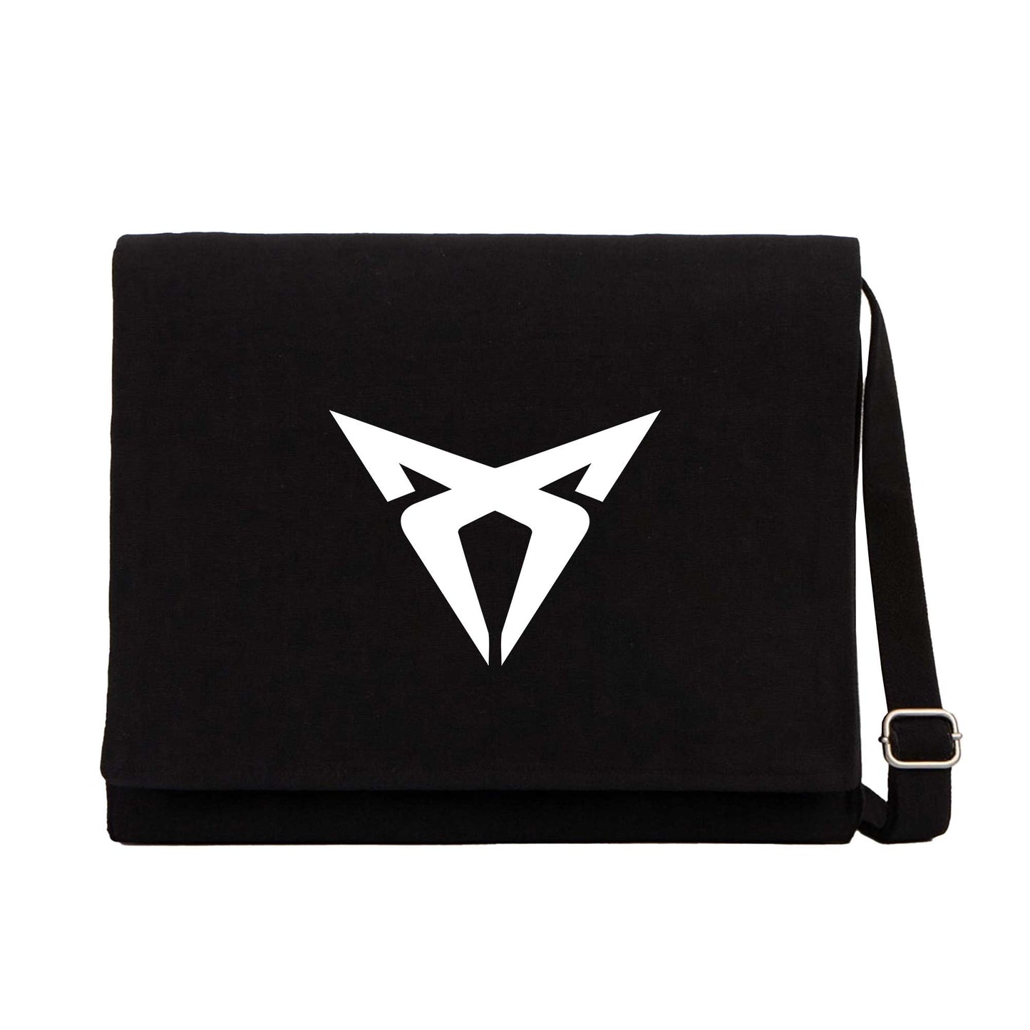 Cupra Logo Siyah Kanvas Postacı Çantası