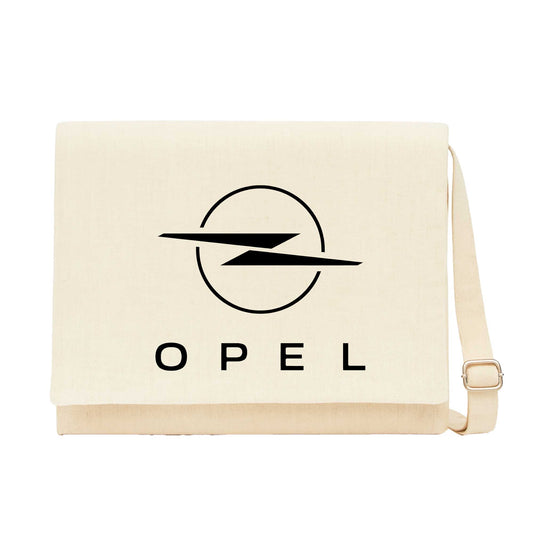 Opel New Logo Krem Kanvas Postacı Çantası