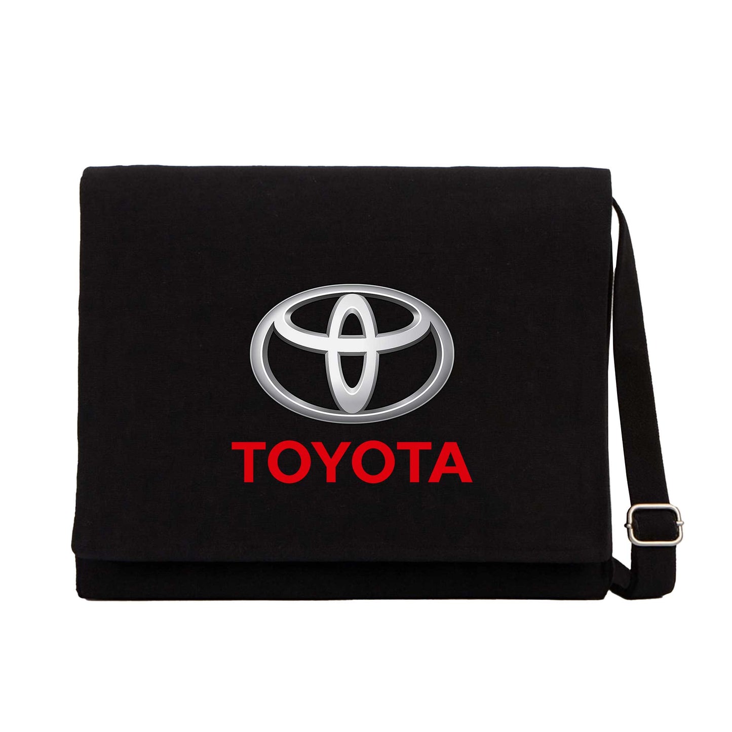 Toyata Text Logo Siyah Kanvas Postacı Çantası