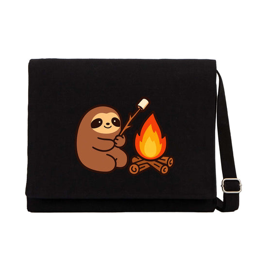 Camp Cute Siyah Kanvas Postacı Çantası