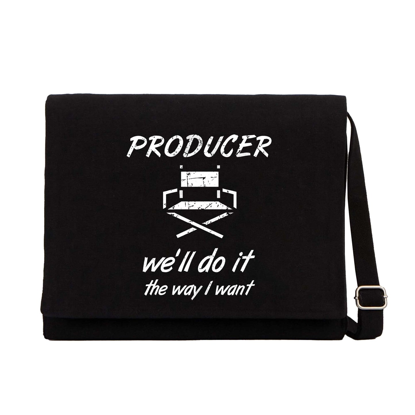 Producer Siyah Kanvas Postacı Çantası