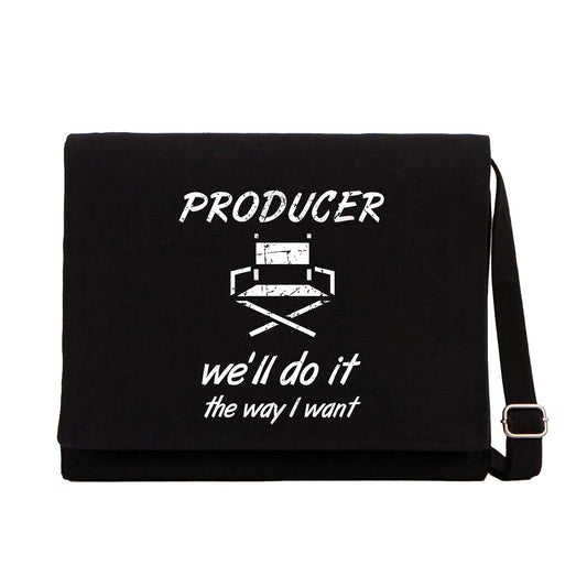 Producer Siyah Kanvas Postacı Çantası