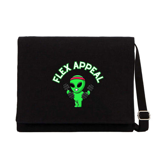 Alien Lift Siyah Kanvas Postacı Çantası