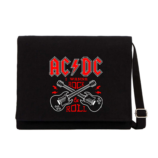 Ac Dc Wanna Siyah Postacı Çantası