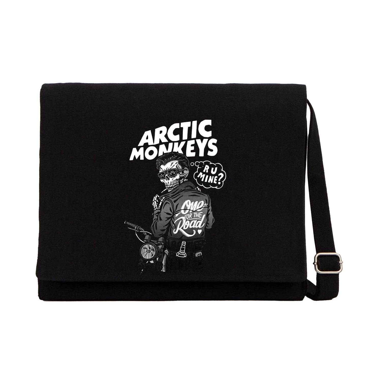 Artic Monkeys Skull Rider Siyah Postacı Çantası
