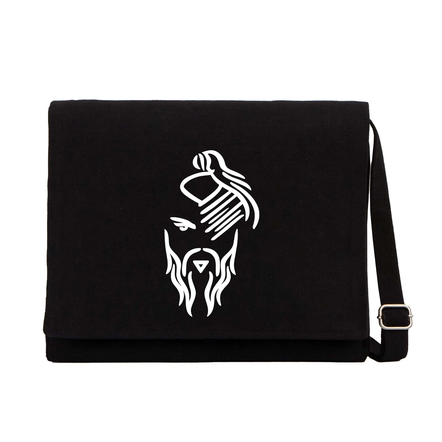 Hayko Cepkin Yeni Logo White Siyah Postacı Çantası