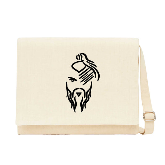 Hayko Cepkin Yeni Logo Black Krem Postacı Çantası