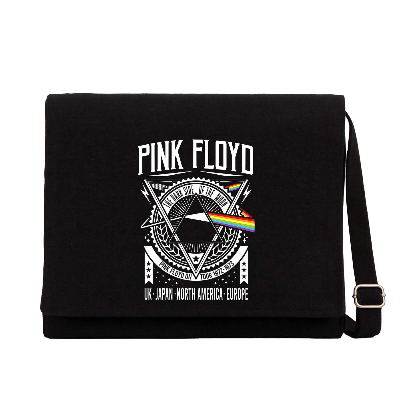 Pink Floyd Tour 1972 1973 Siyah Postacı Çantası