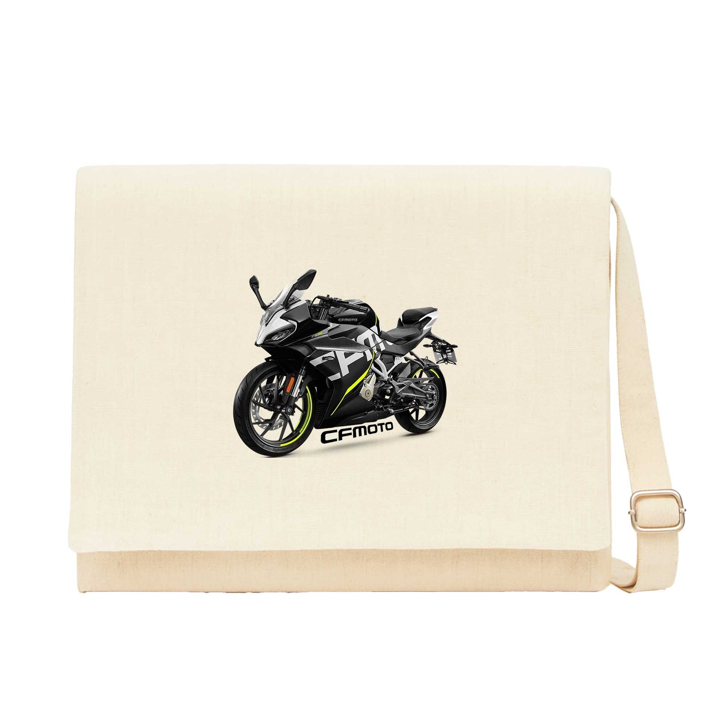 CFMOTO 250SR And Text Krem Postacı Çantası